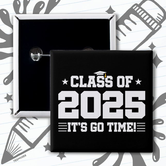 Class of 2025 High School Graduation Senior 2025 15 Cm Square Badge (Creator Uploaded)
