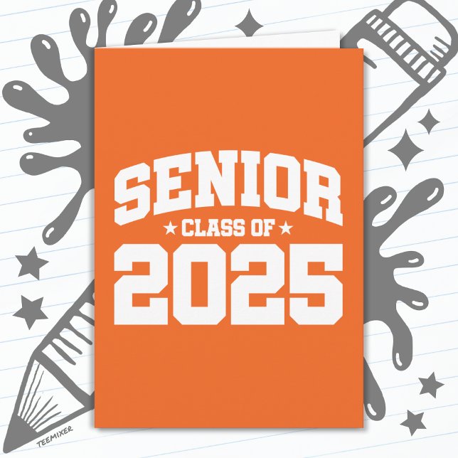 Class of 2025 High School Graduation Senior 2025 Card (Creator Uploaded)