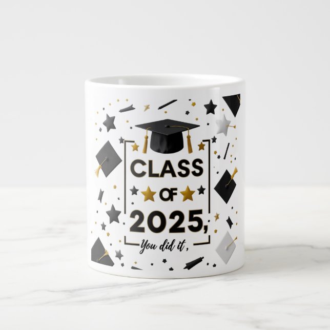 Class of 2025 Jumbo Graduation Mug (Front)