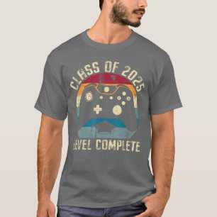 Class of 2025 Level Complete Video Gamer Senior Gr T-Shirt