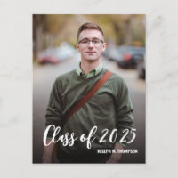 Class of 2025 Male Graduate Photo Custom message