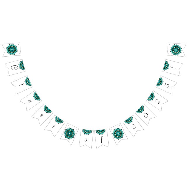 Class of 2025! Mandala in aqua Bunting (All)