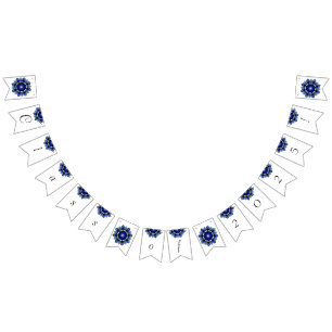 Class of 2025! Mandala in dark blue Bunting