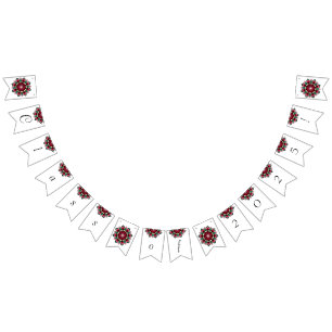 Class of 2025! Mandala in deep pink Bunting