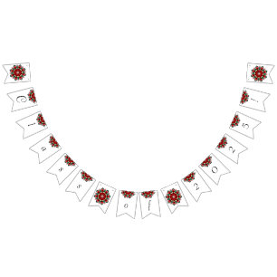 Class of 2025! Mandala in red Bunting