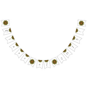 Class of 2025! Mandala in yellow & tan Bunting