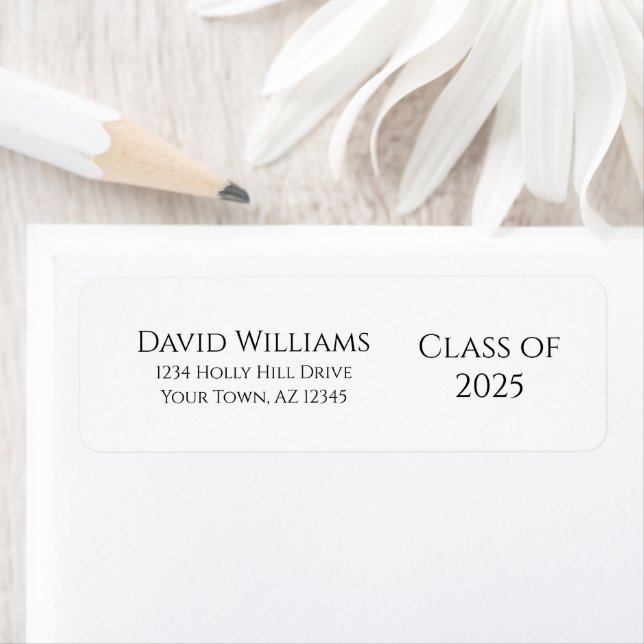 Class of 2025 Modern Graduation Return Address (Insitu)
