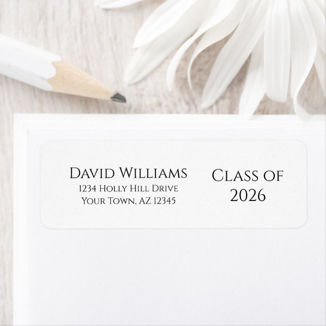 Class of 2025 Modern Graduation Return Address (Insitu)