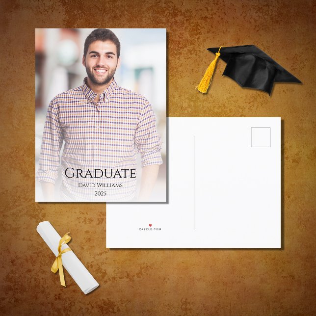 Class of 2025 Modern Photo Graduation Announcement (Creator Uploaded)