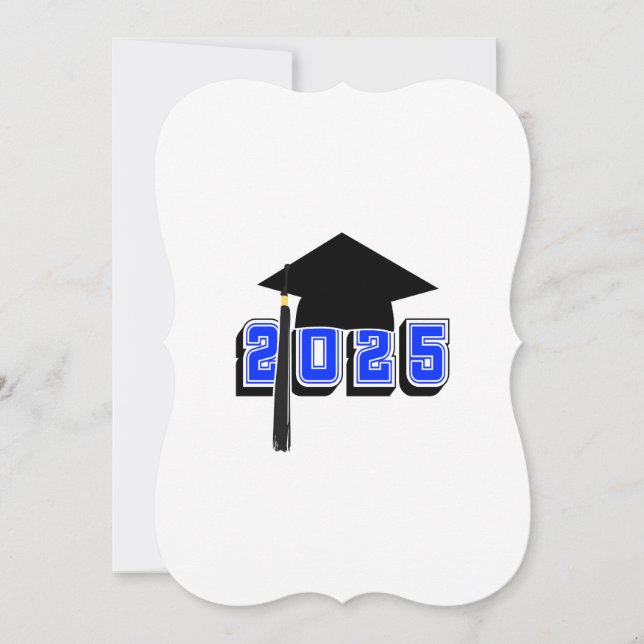 Class of 2025 Mortar Board Design Holiday Card (Front)