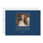 Class of 2025 Navy Gold Graduation Party Photo