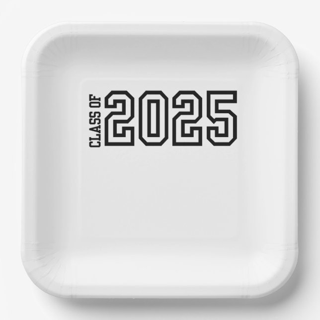 Class of 2025 paper plate (Front)