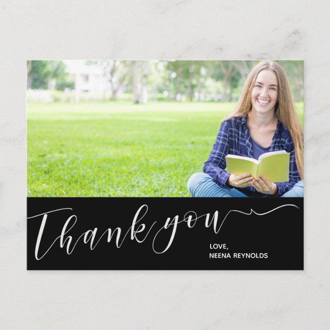 Class of 2025 Photo Graduation Thank you  Postcard (Front)