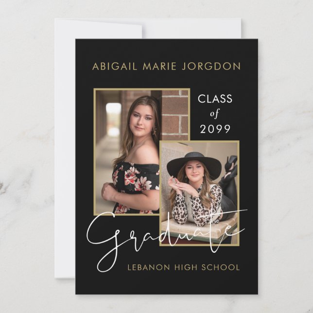 Class Of 2025 Photos Graduation Open House Announcement (Front)