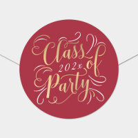 Class of 2025 Red Gold Graduation Party Photo