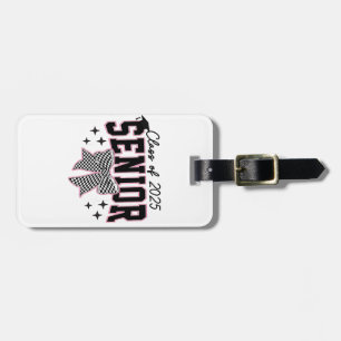 Class of 2025 Senior Bow Coquette Graduation Luggage Tag