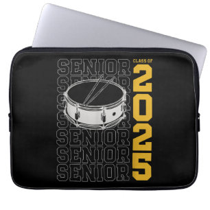 Class of 2025 Senior Drums for Drummer Or Percussi Laptop Sleeve