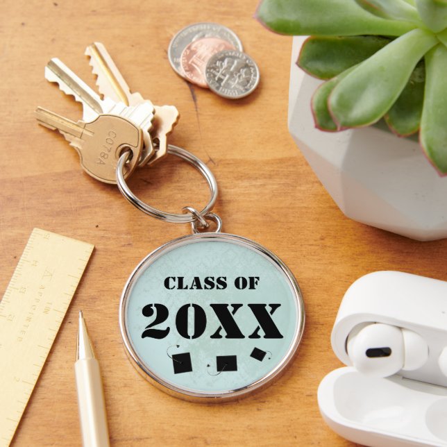 Class of 2025 Senior Graduation Invitation & Gifts Key Ring (Desk)