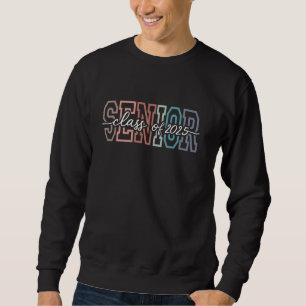 Class of 2025 Senior High School Graduation Back T Sweatshirt