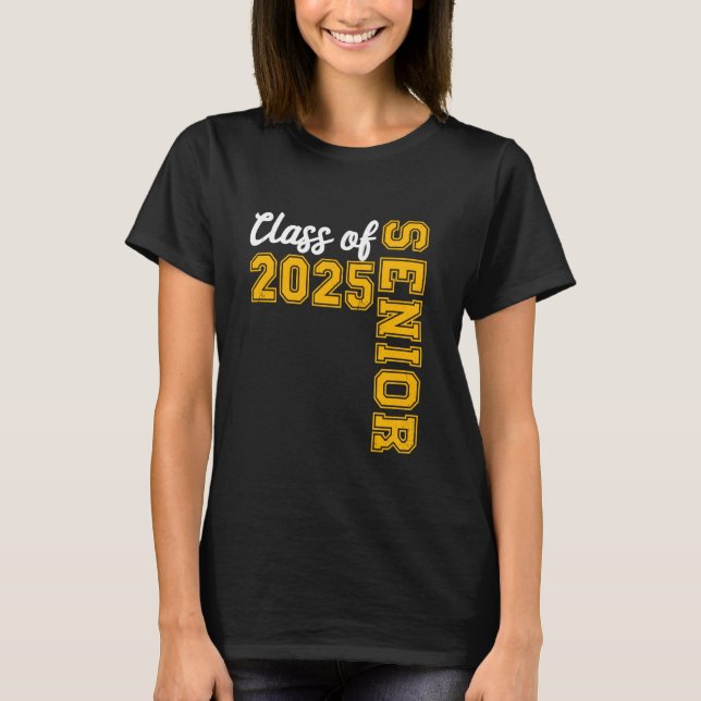 Class of 2025 Senior High School Graduation Back T T-Shirt (Front)