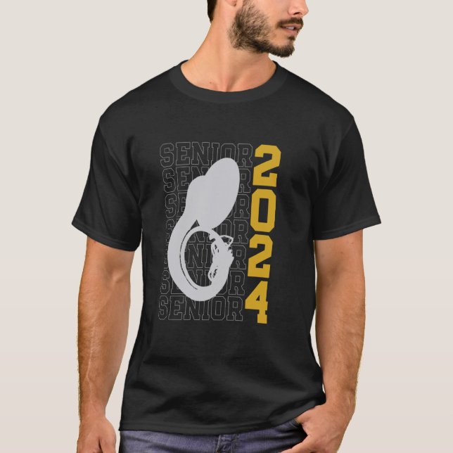 Class of 2025 Senior Sousaphone for Tuba Sousaphon T-Shirt (Front)