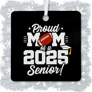 Class of 2025 Senior Year Football Mum Senior 2025 Metal Tree Decoration