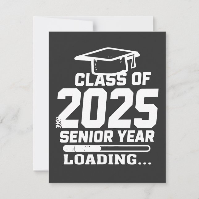 Class of 2025 Senior Year Loading Holiday Card (Front)