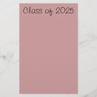 Class of 2025 stationery