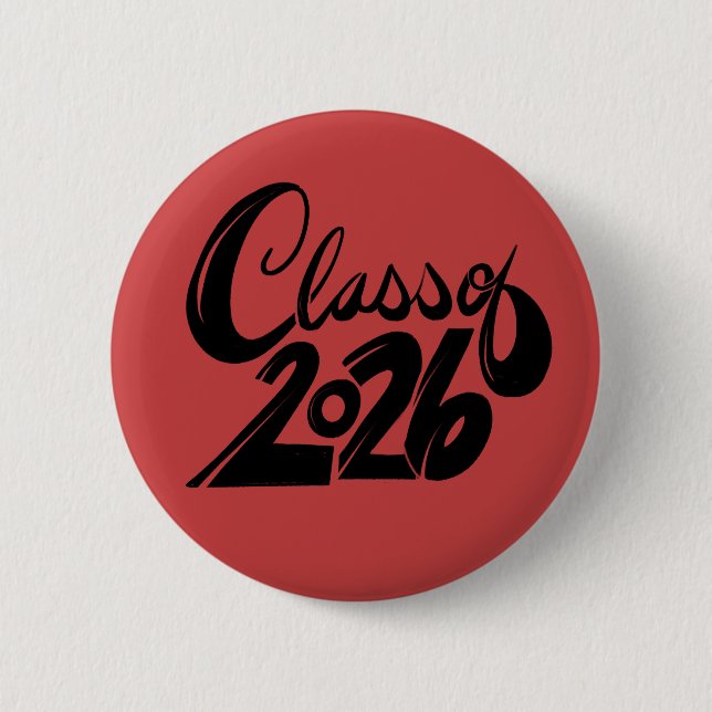 Class of 2026 6 cm round badge (Front)