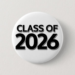 Class of 2026 6 cm round badge