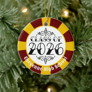 Class of 2026 (Add Name) Graduation Ceramic Tree Decoration