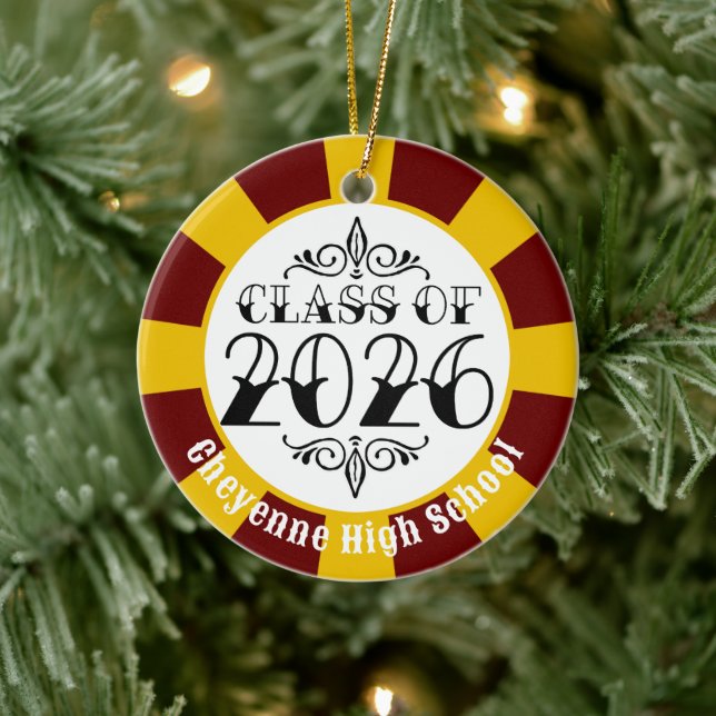Class of 2026 (Add Name) Graduation Ceramic Tree Decoration (Tree)
