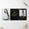 Class of 2026 Black Gold Photo Graduation Card