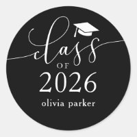 Class of 2026 Black Graduation Party Favour 