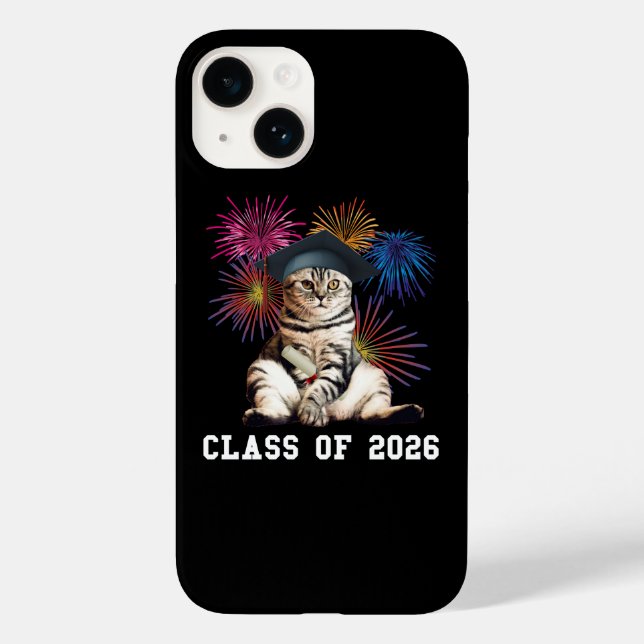 Class Of 2026 Cat Lover Case-Mate iPhone Case (Back)