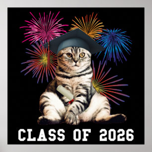 Class Of 2026 Cat Lover Poster