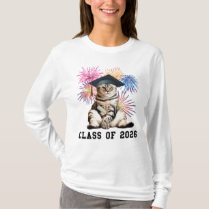 Class Of 2026 Cat Lover T-Shirt