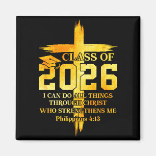 Class of 2026 Christian Graduation Senior Graduate Magnet