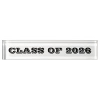 Class of 2026 Clear Black Paperweight by Janz