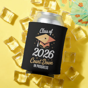 Class Of 2026 Count Down In Progress Peronalized  Can Cooler