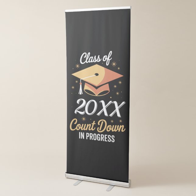 Class Of 2026 Count Down In Progress Personalised  Retractable Banner (3/4)