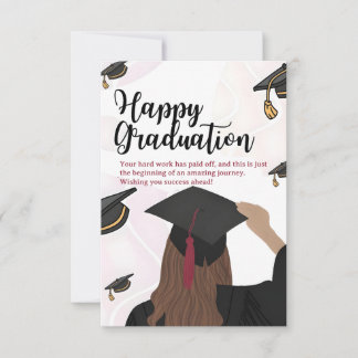 Class of 2026 Female Graduate Congratulations Card