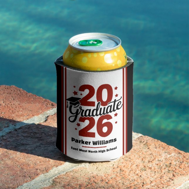 Class of 2026 Grad Cap | Graduate Maroon Cooler (In Situ Pool)