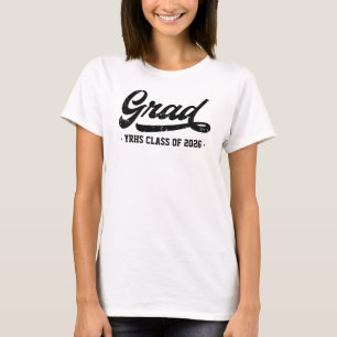 Class of 2026 Grad, Personalise School Name T-Shirt