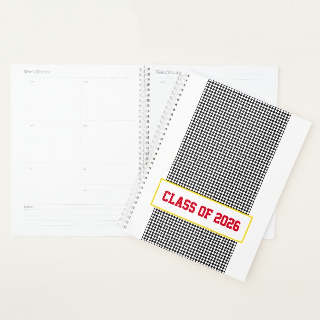Class of 2026 Grad Senior School Spirit Check Fun Planner (Display)