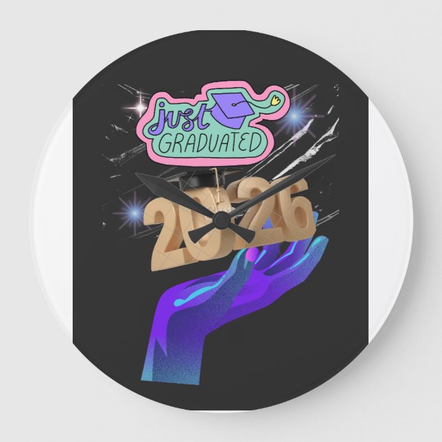 Class of 2026 Graduate Shirt – Senior 2026  Large Clock (Front)