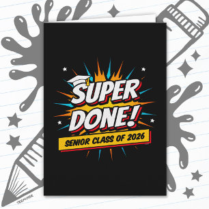 Class of 2026 Graduate Super Comic Senior 2026 Card