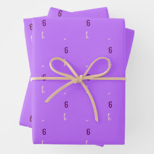 Class of 2026 Graduate's Name Pale Purple Wrapping Paper Sheet