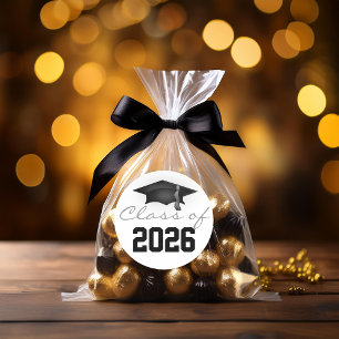 Class of 2026 Graduation Cap Classic Round Sticker