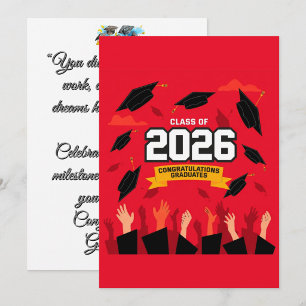Class of 2026 Graduation Celebration Card 